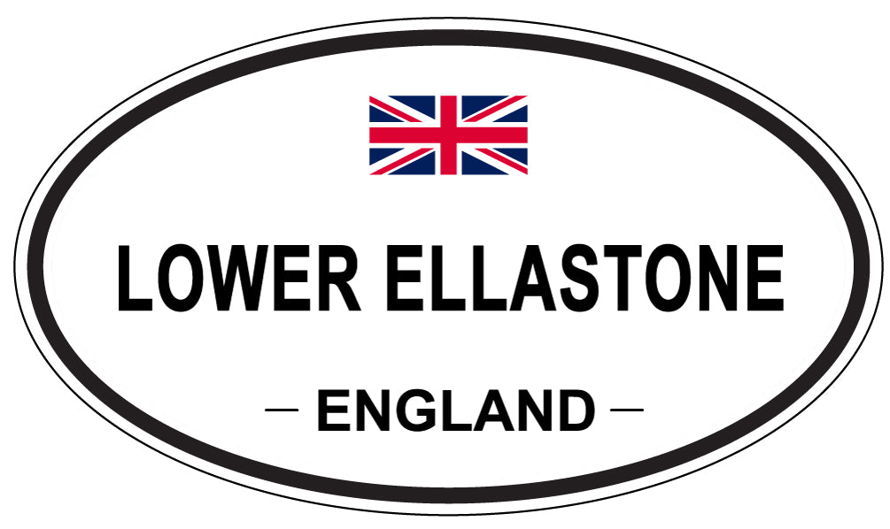 LOWER ELLASTONE, England - Oval Magnet