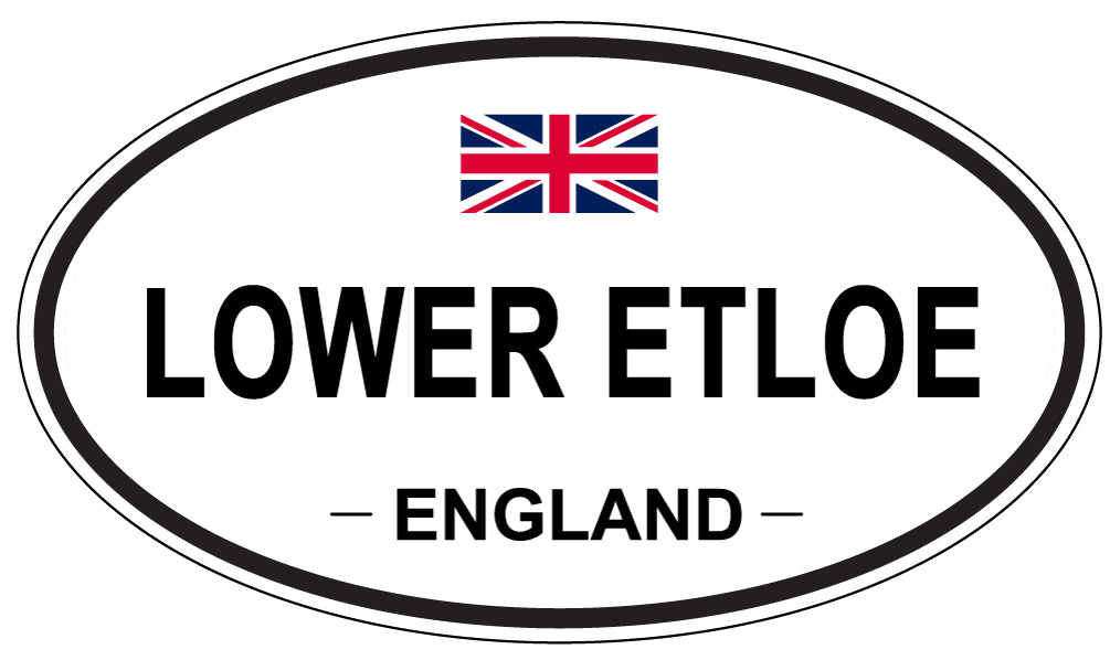 LOWER ETLOE, England - Oval Magnet