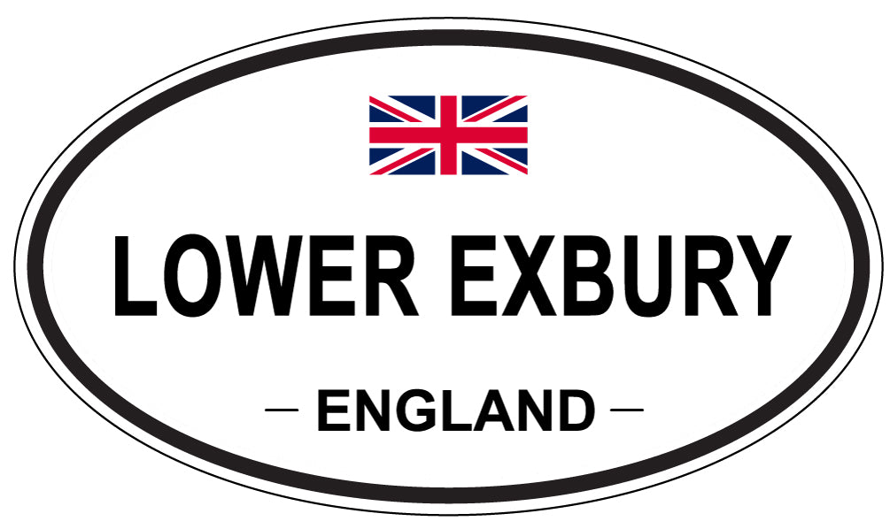 LOWER EXBURY, ENGLAND - Oval Sticker
