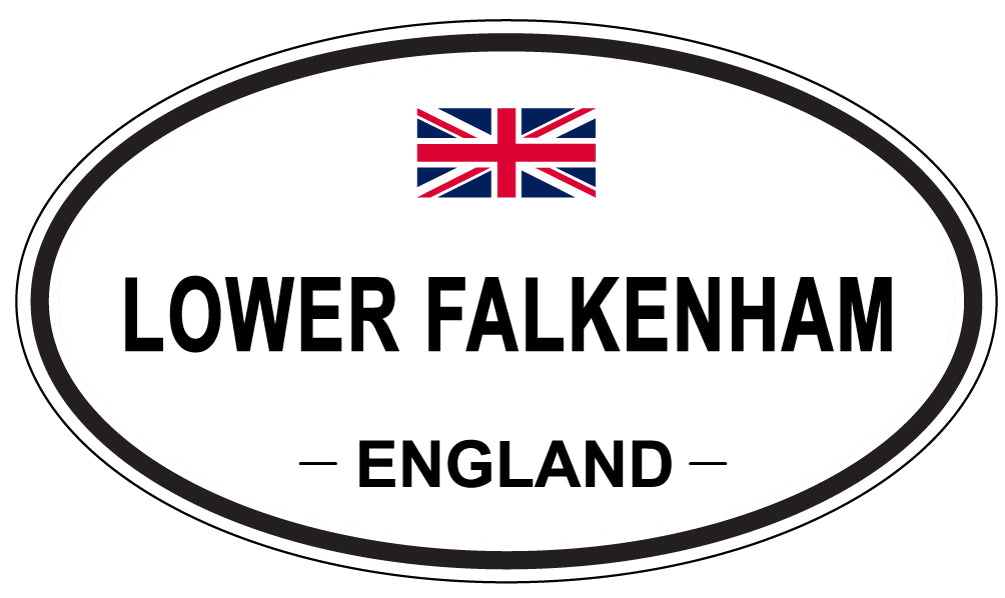 LOWER FALKENHAM, ENGLAND - Oval Sticker