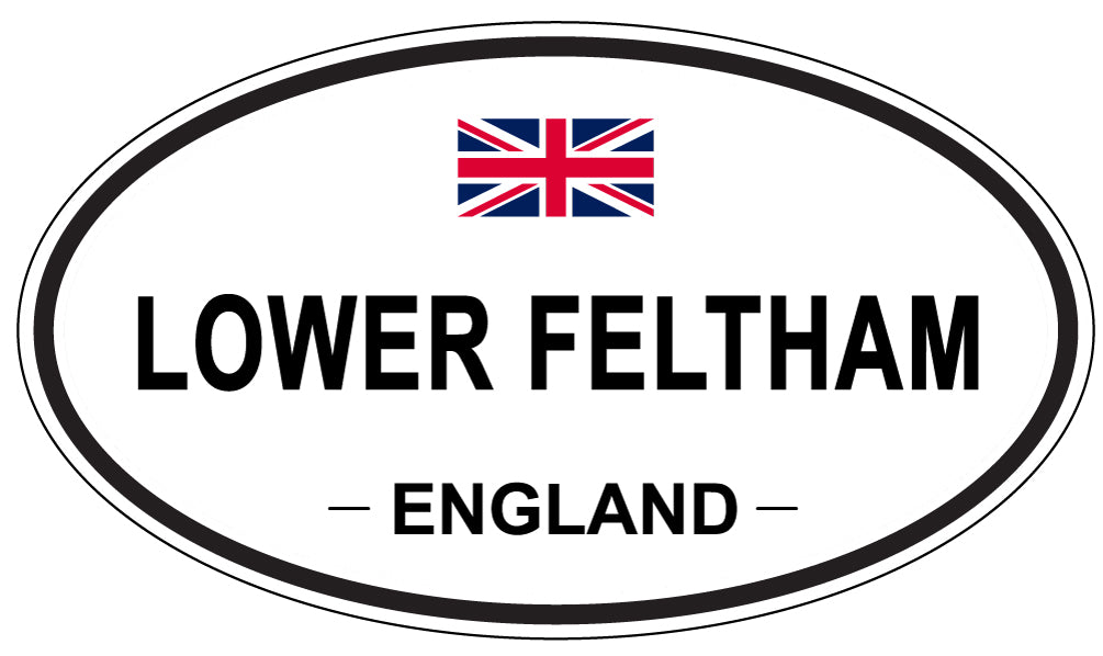 LOWER FELTHAM, ENGLAND - Oval Sticker