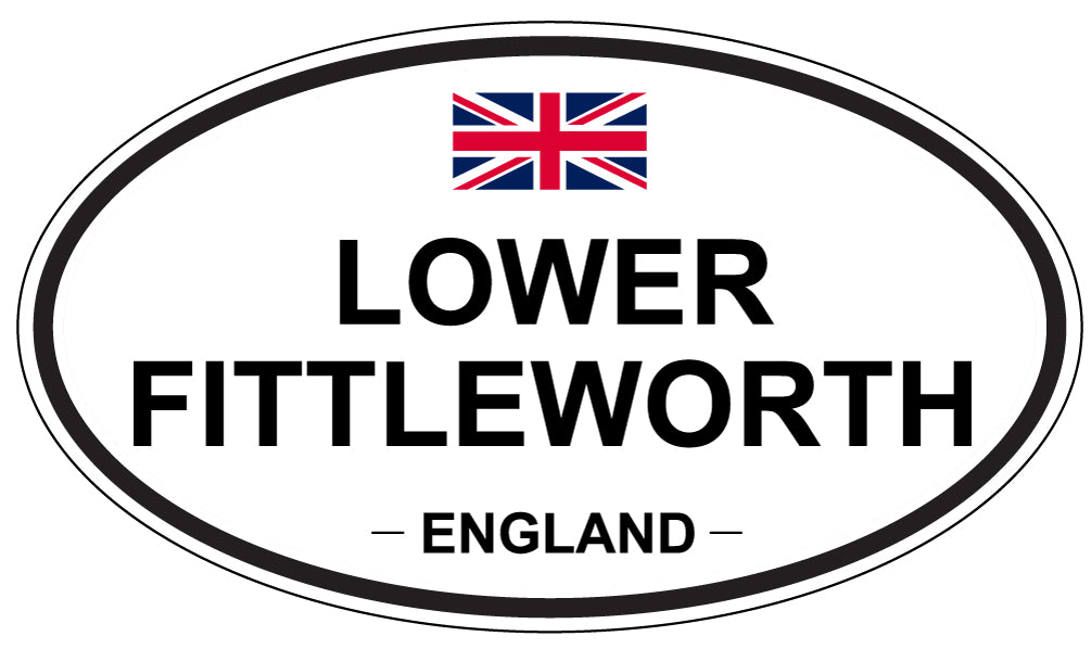 LOWER FITTLEWORTH, ENGLAND - Oval Sticker