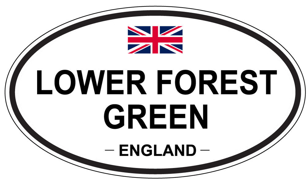 LOWER FOREST GREEN, ENGLAND - Oval Sticker