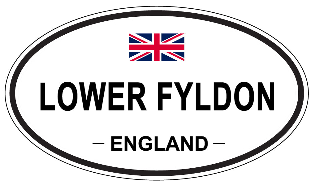 LOWER FYLDON, ENGLAND - Oval Sticker