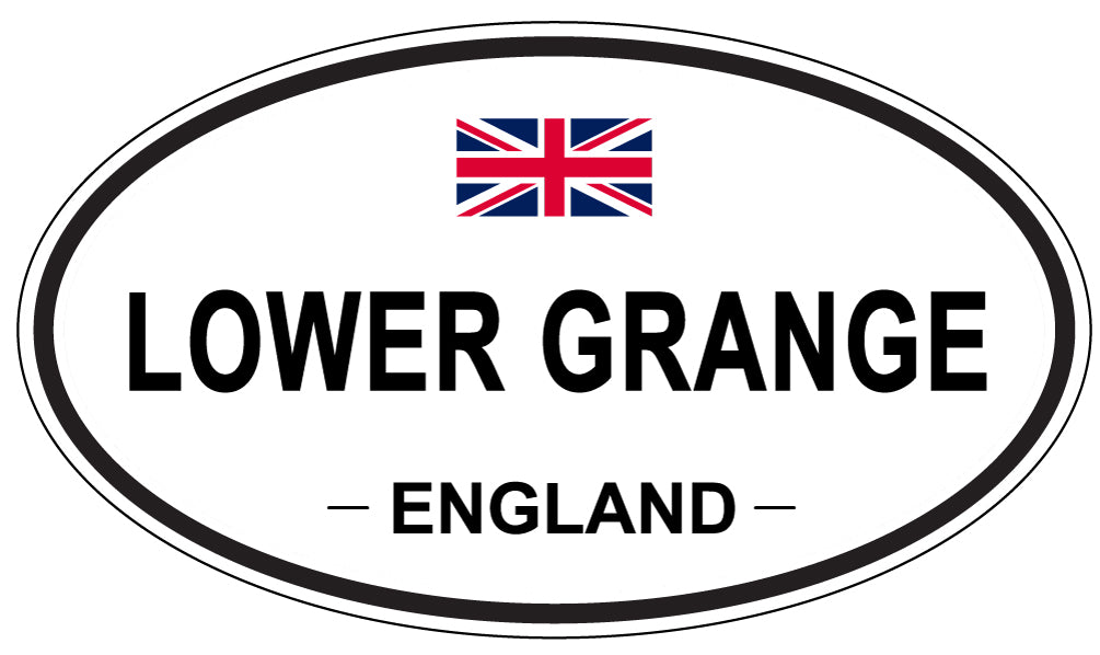 LOWER GRANGE, ENGLAND - Oval Sticker