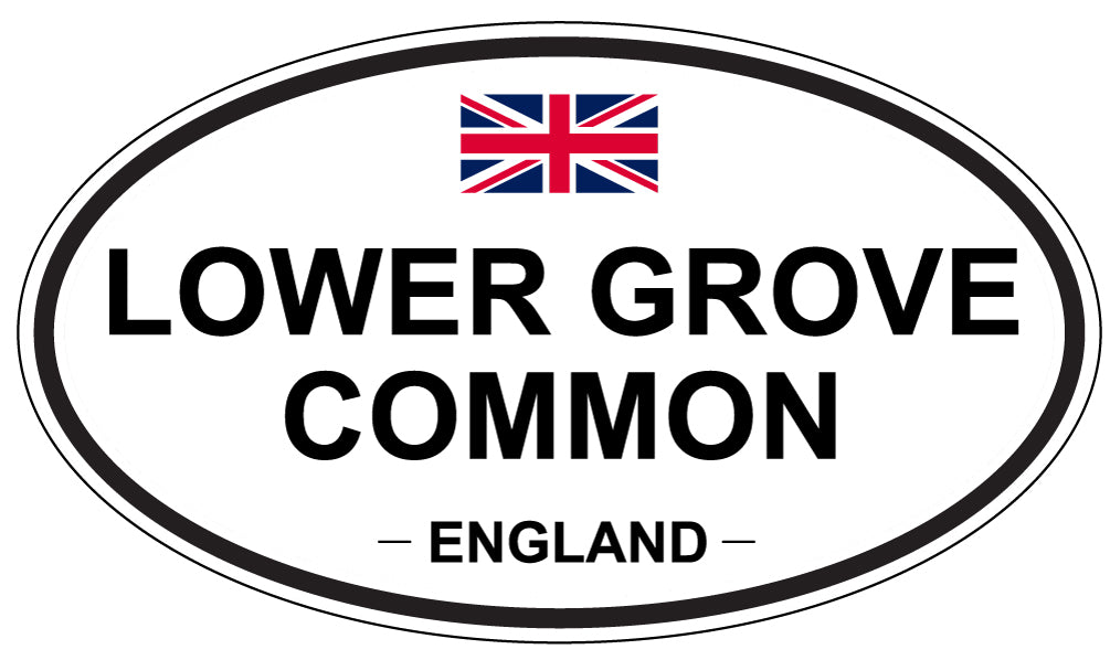 LOWER GROVE COMMON, ENGLAND - Oval Sticker