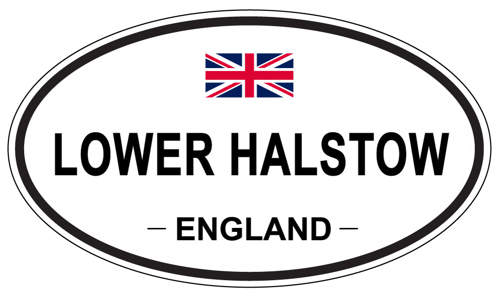 LOWER HALSTOW, ENGLAND - Oval Sticker
