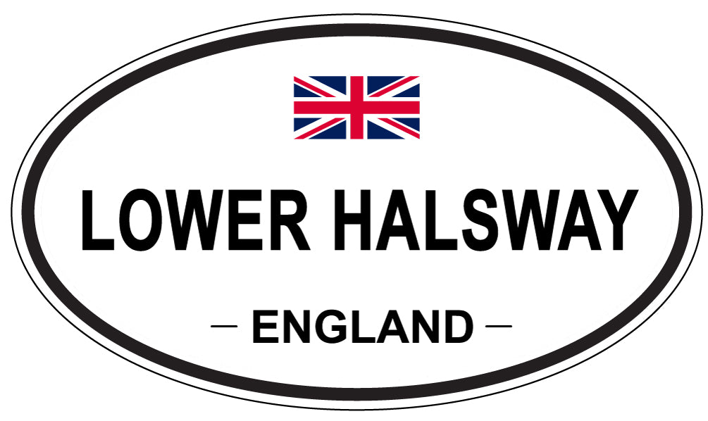 LOWER HALSWAY, England - Oval Magnet