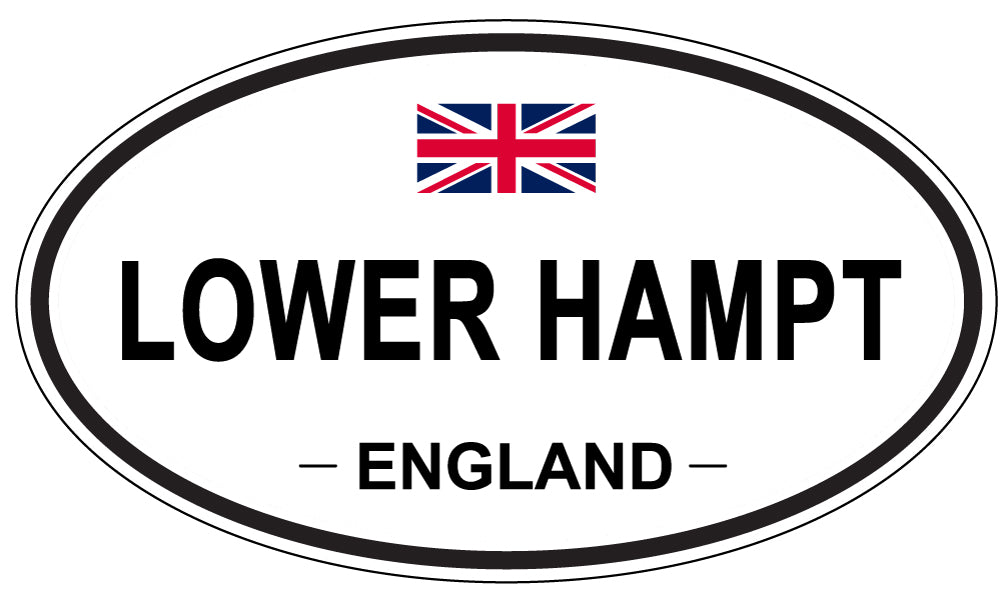 LOWER HAMPT, ENGLAND - Oval Sticker