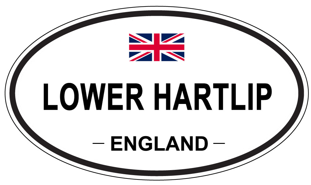 LOWER HARTLIP, ENGLAND - Oval Sticker