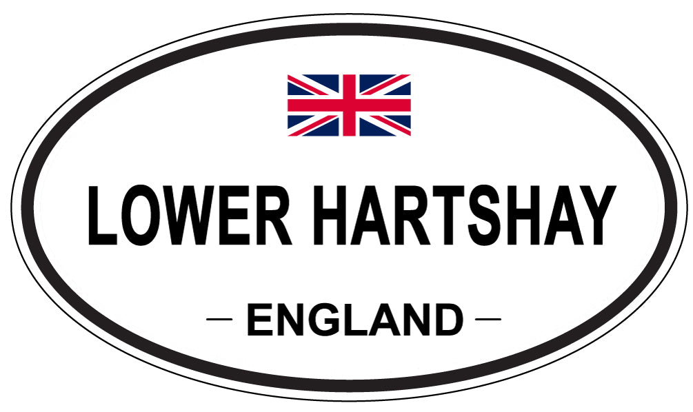 LOWER HARTSHAY, England - Oval Magnet