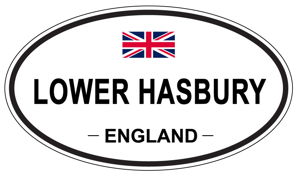 LOWER HASBURY, England - Oval Magnet