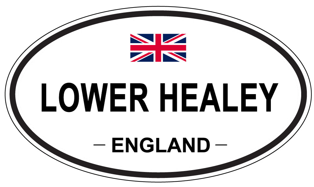 LOWER HEALEY, England - Oval Magnet