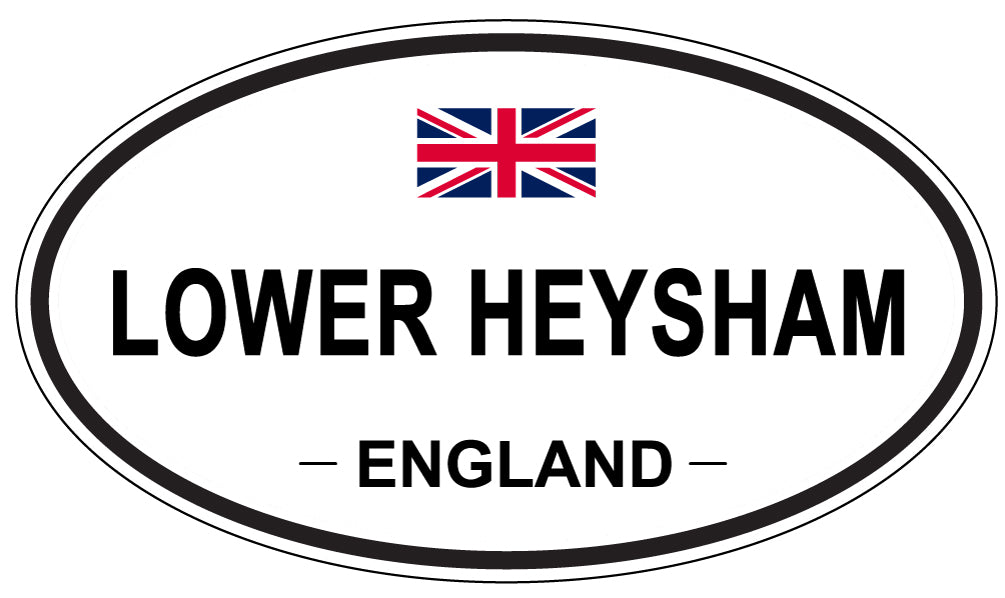LOWER HEYSHAM, ENGLAND - Oval Sticker