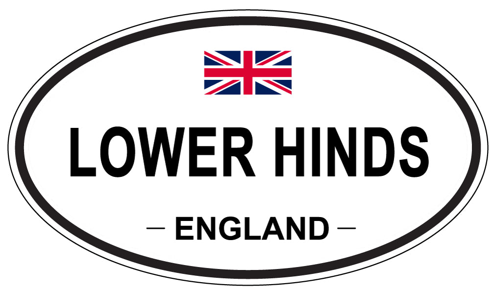 LOWER HINDS, England - Oval Magnet