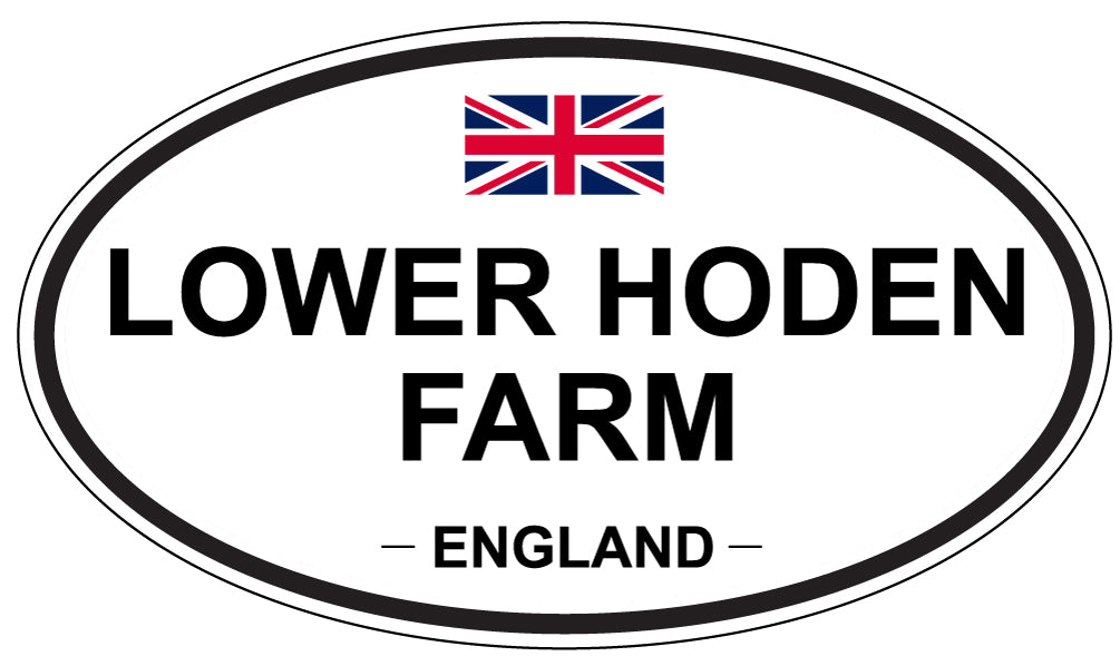 LOWER HODEN FARM, ENGLAND - Oval Sticker