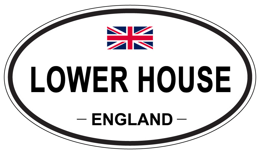LOWER HOUSE, England - Oval Magnet