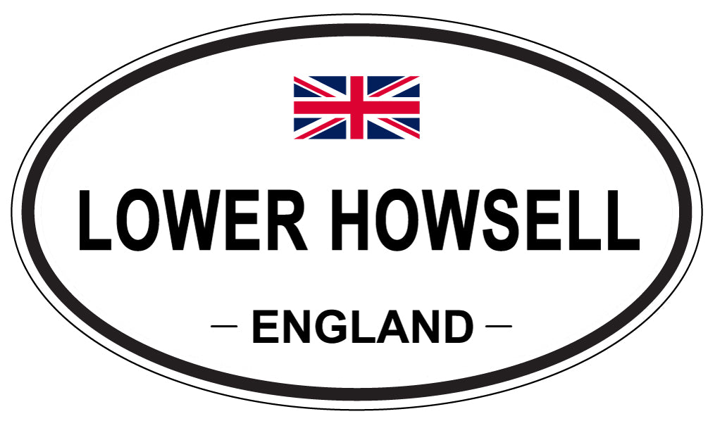 LOWER HOWSELL, ENGLAND - Oval Sticker