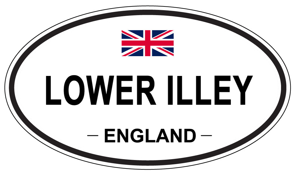 LOWER ILLEY, ENGLAND - Oval Sticker