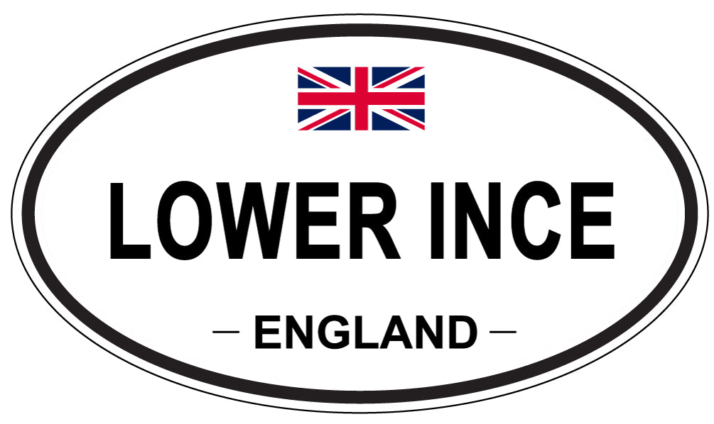 LOWER INCE, England - Oval Magnet