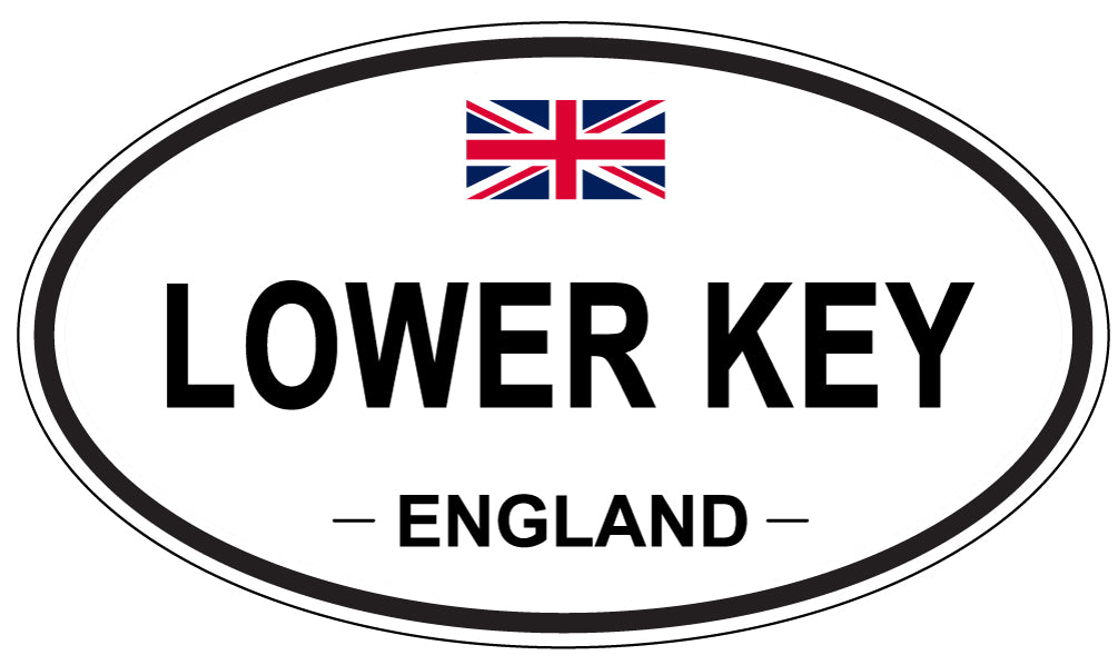 LOWER KEY, England - Oval Magnet