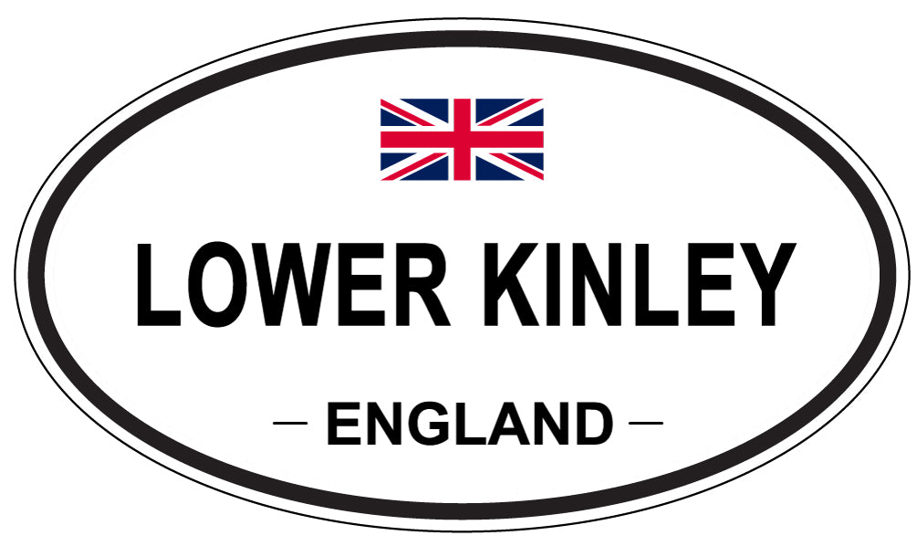 LOWER KINLEY, England - Oval Magnet