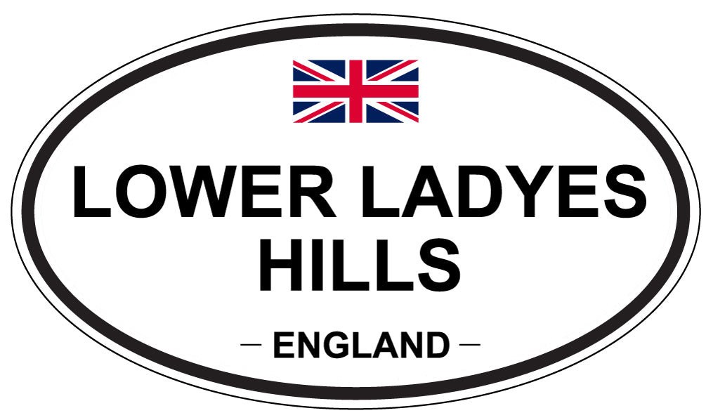 LOWER LADYES HILLS, England - Oval Magnet