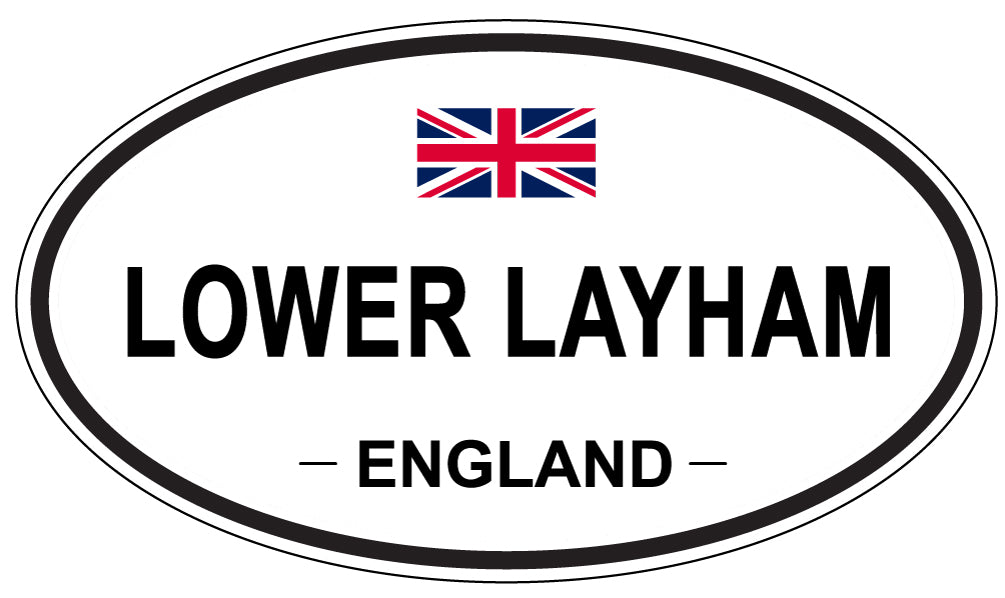 LOWER LAYHAM, ENGLAND - Oval Sticker