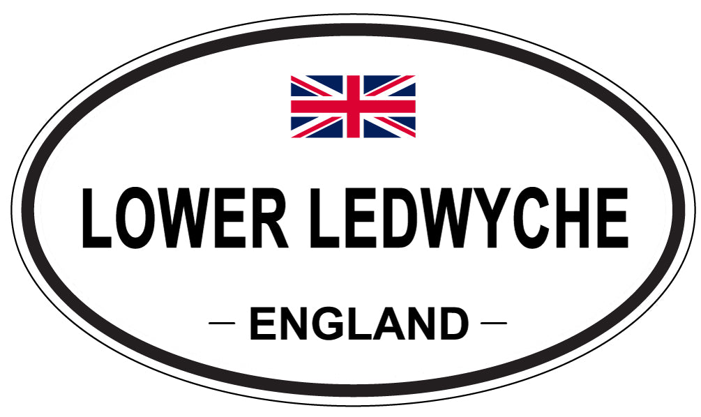 LOWER LEDWYCHE, ENGLAND - Oval Sticker