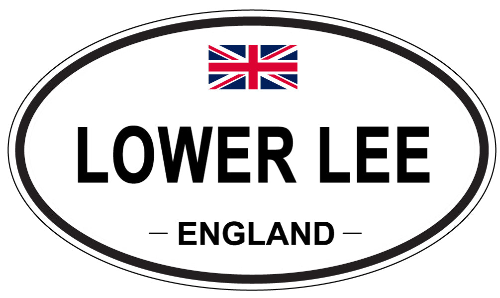 LOWER LEE, ENGLAND - Oval Sticker