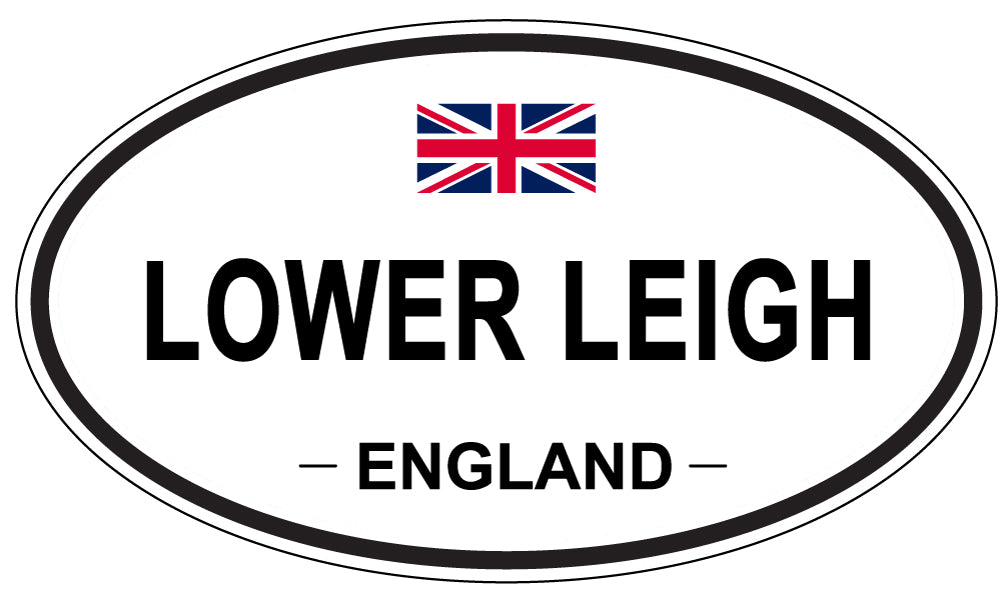 LOWER LEIGH, ENGLAND - Oval Sticker