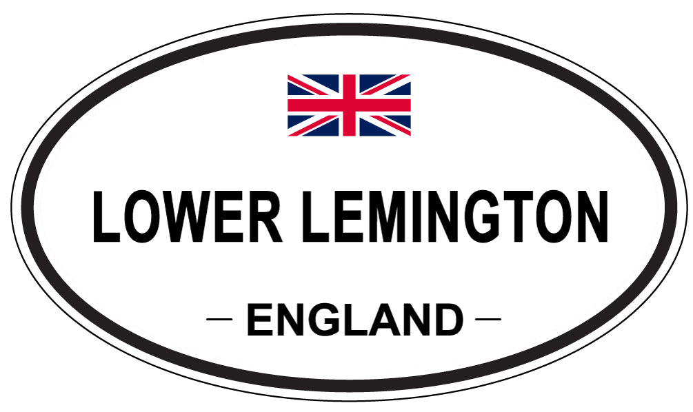 LOWER LEMINGTON, ENGLAND - Oval Sticker