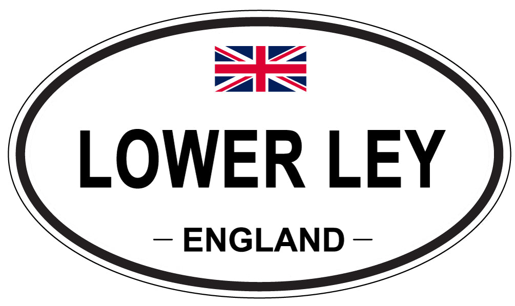 LOWER LEY, ENGLAND - Oval Sticker