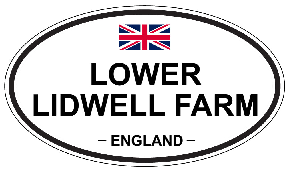 LOWER LIDWELL FARM, England - Oval Magnet