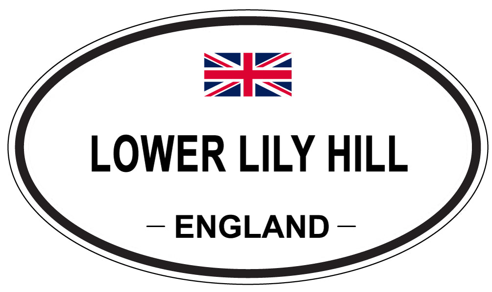 LOWER LILY HILL, England - Oval Magnet