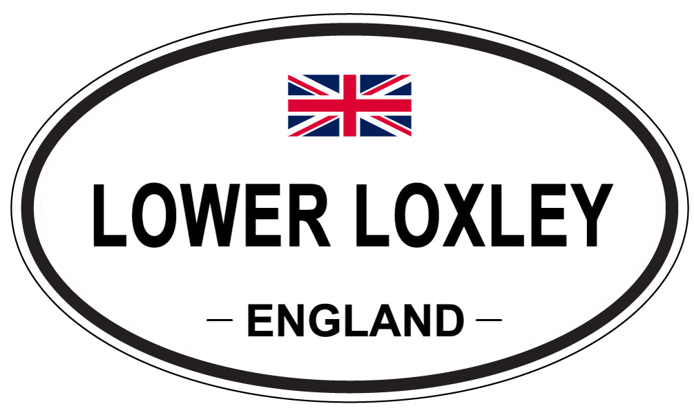 LOWER LOXLEY, ENGLAND - Oval Sticker