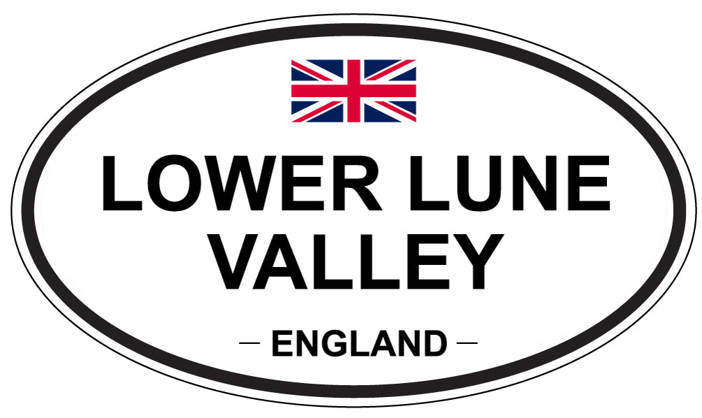 LOWER LUNE VALLEY, England - Oval Magnet