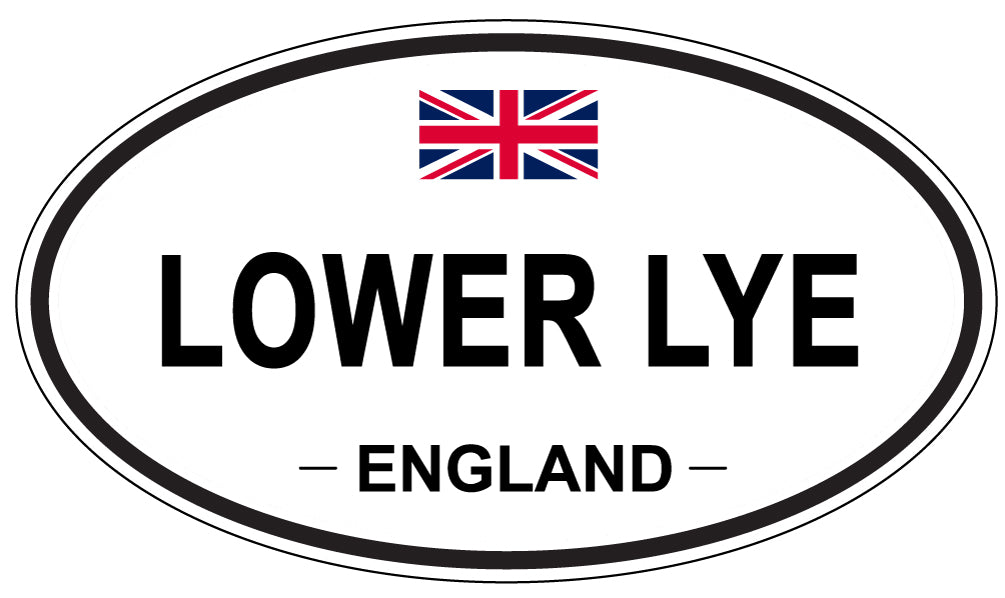 LOWER LYE, ENGLAND - Oval Sticker