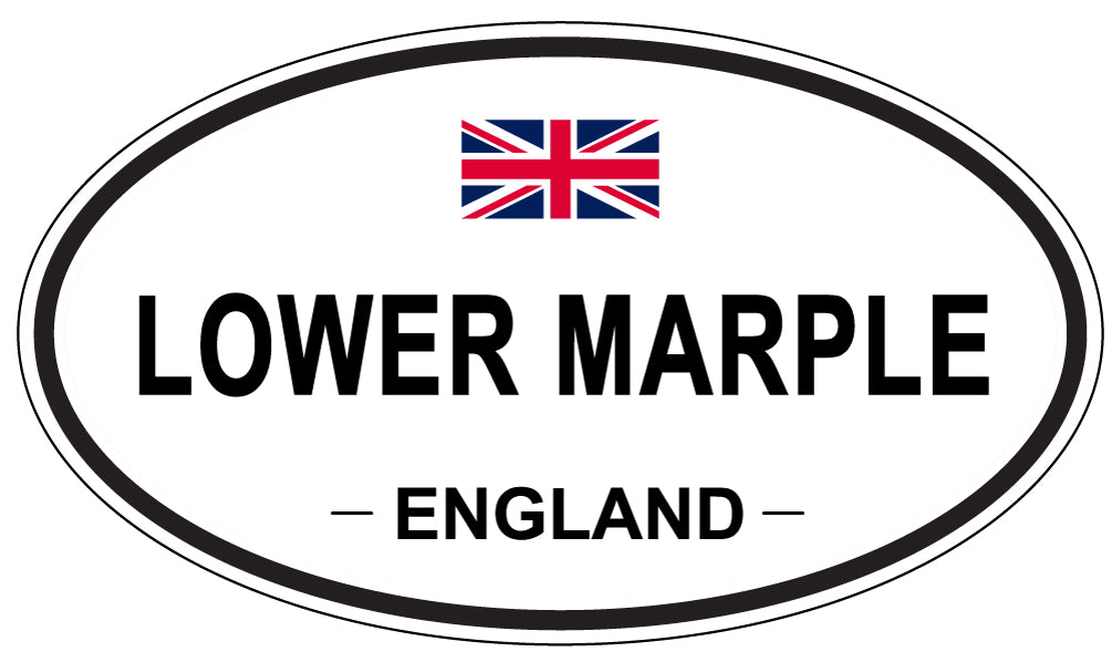 LOWER MARPLE, ENGLAND - Oval Sticker