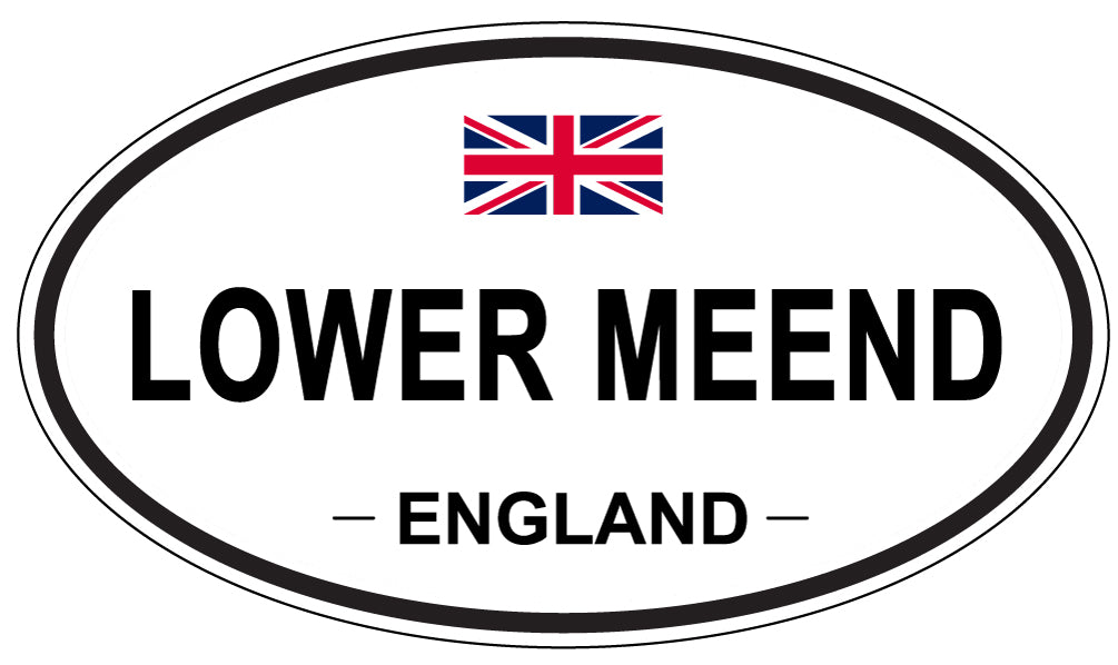 LOWER MEEND, ENGLAND - Oval Sticker