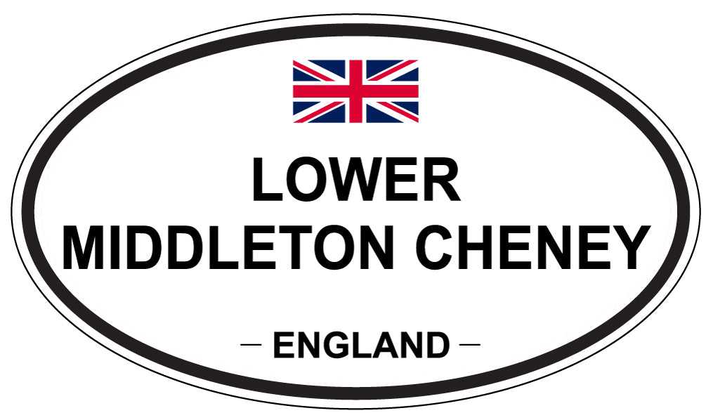 LOWER MIDDLETON CHENEY, ENGLAND - Oval Sticker