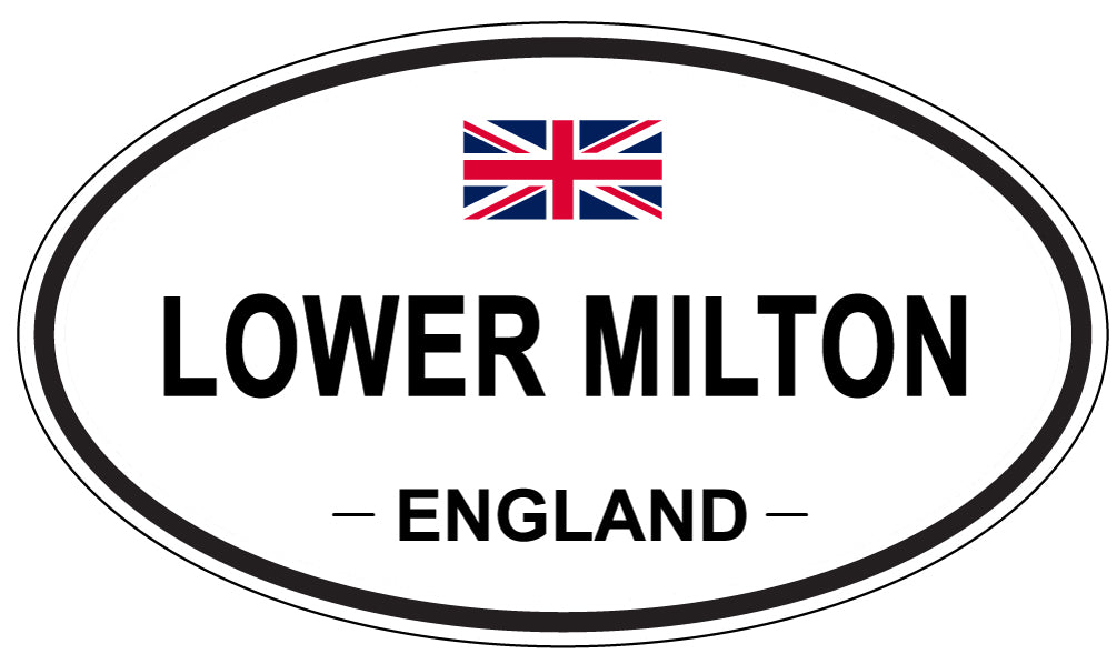 LOWER MILTON, ENGLAND - Oval Sticker
