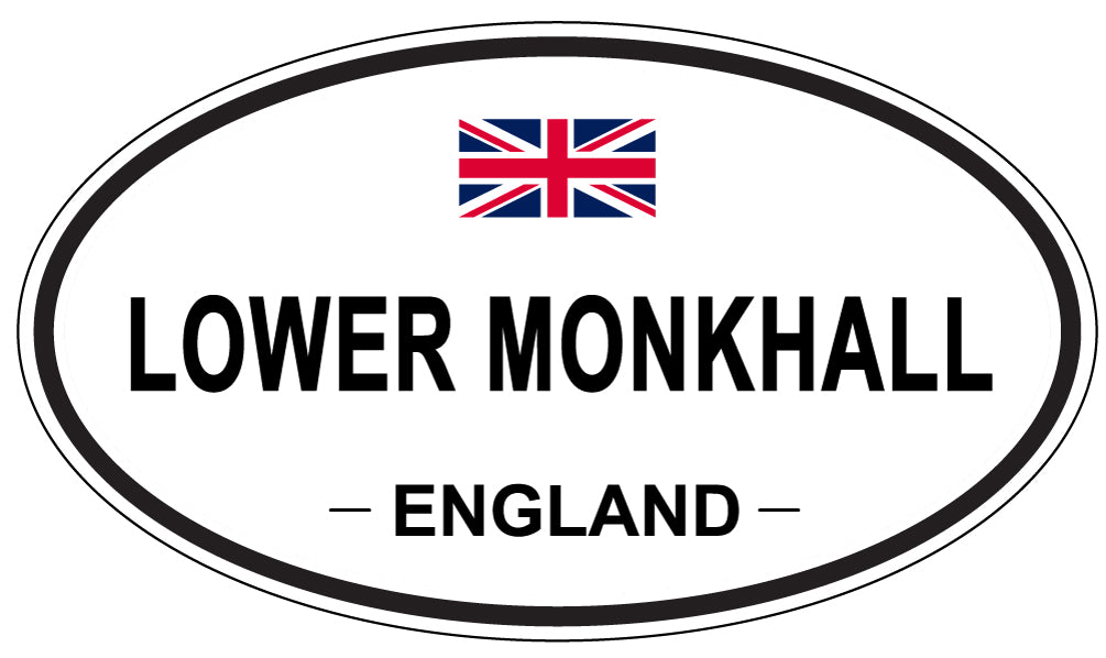 LOWER MONKHALL, ENGLAND - Oval Sticker