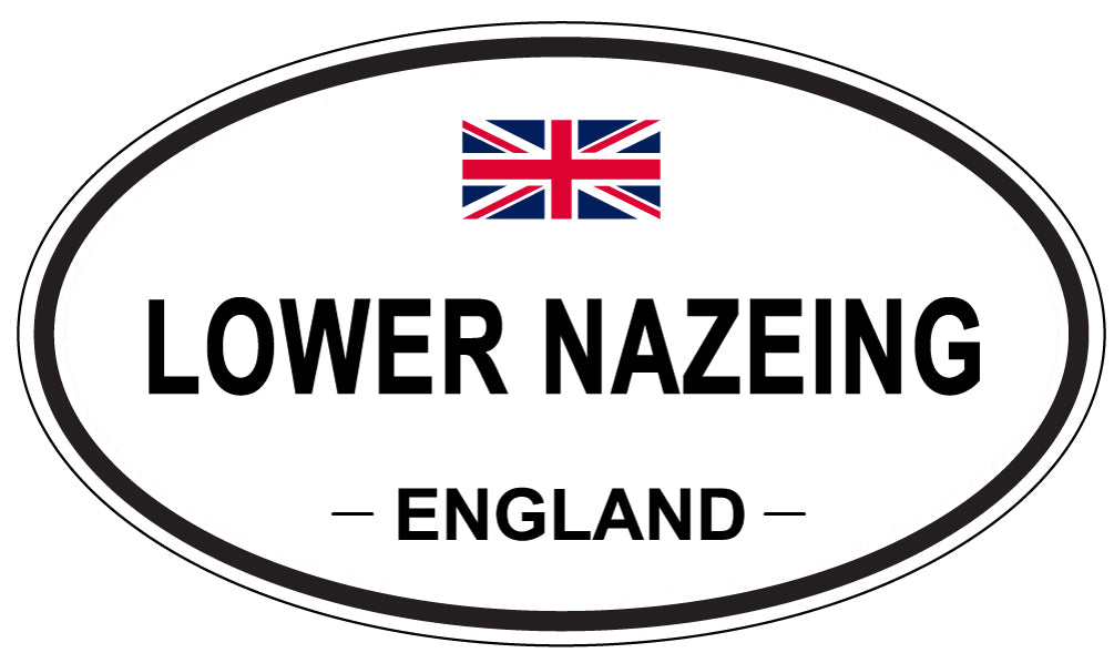 LOWER NAZEING, ENGLAND - Oval Sticker