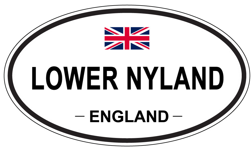 LOWER NYLAND, ENGLAND - Oval Sticker