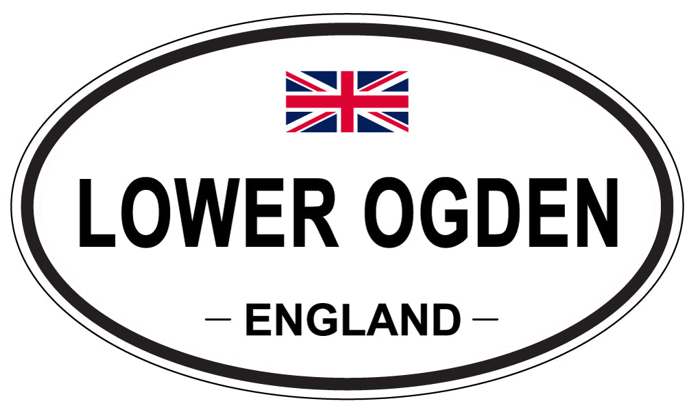 LOWER OGDEN, ENGLAND - Oval Sticker