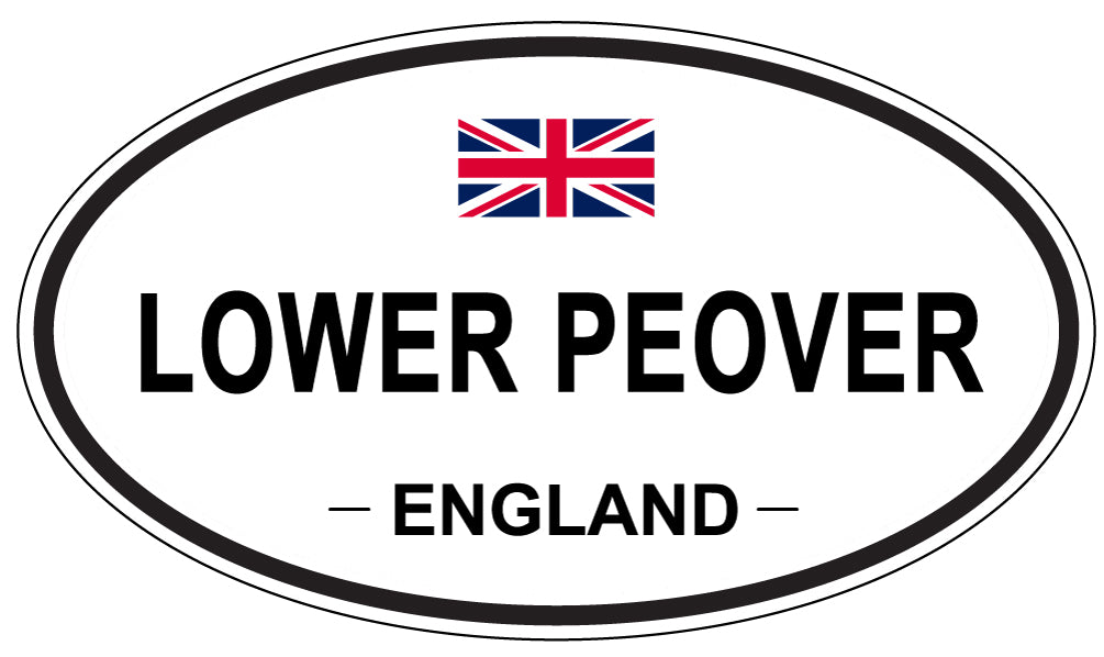 LOWER PEOVER, England - Oval Magnet