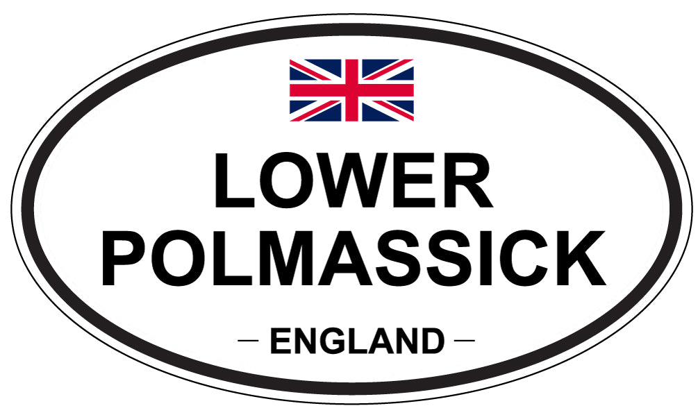 LOWER POLMASSICK, England - Oval Magnet