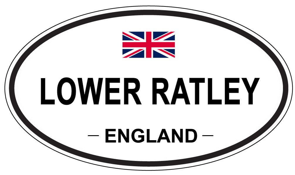 LOWER RATLEY, ENGLAND - Oval Sticker