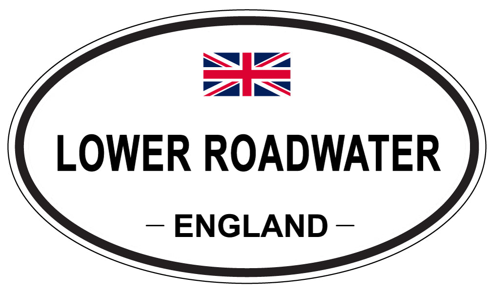LOWER ROADWATER, ENGLAND - Oval Sticker